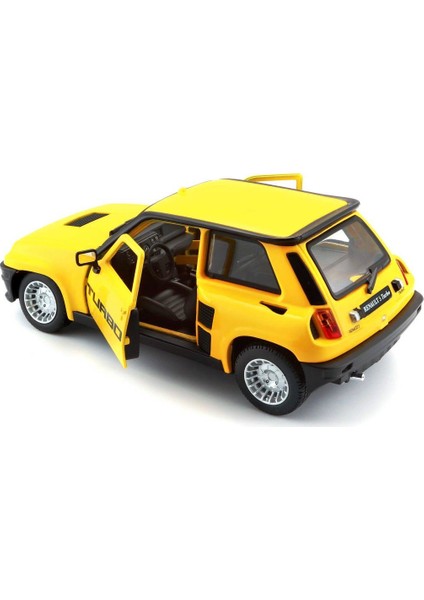 Renault 5 Turbo Sarı 1:24 Model Araba