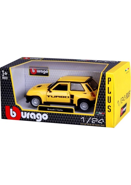 Renault 5 Turbo Sarı 1:24 Model Araba