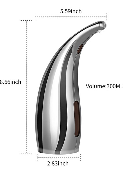 300 ml Otomatik Sabunluk Kızılötesi Handsfree Fotoselli (Yurt Dışından) indirimleri