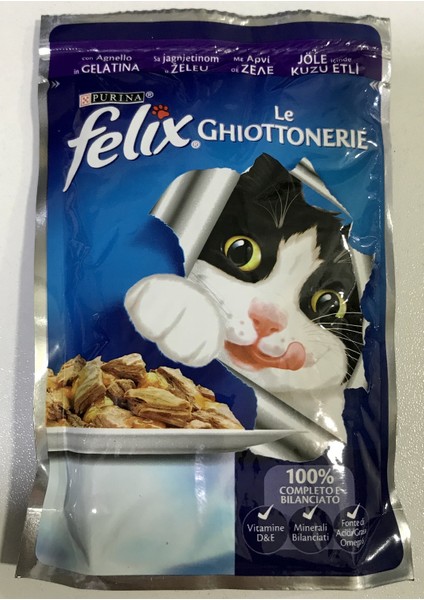 Kuzulu Yaş Kedi Maması 100 gr 20 x Adet