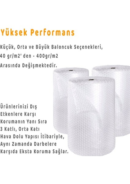 40 Gr. 100 cm x 10 m Balonlu Naylon Ambalaj Malzemesi
