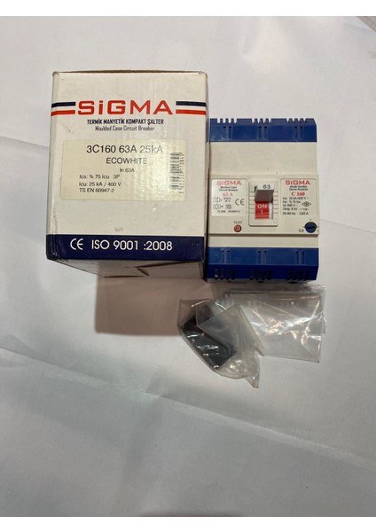 3C16063 3p 63 A 25 Ka Ayarlı Tmş Kompak Şalter
