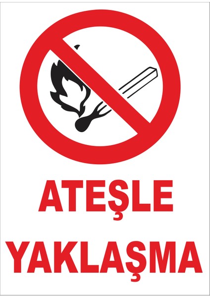 Ateşle Yaklaşma Levhası