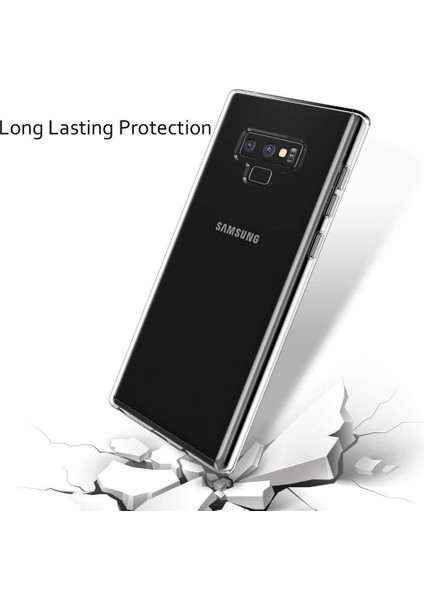 Samsung Galaxy Note 9 Kılıf Esnek Lux Süper Silikon Kapak Şeffaf