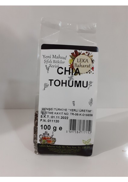 Chia Tohumu 100 gr