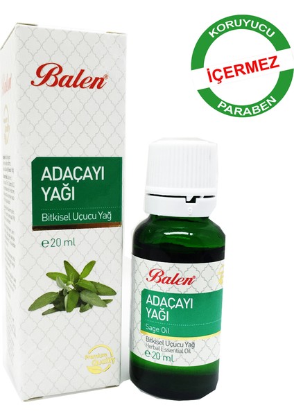 Adaçayı (Acı Elma) Yağı 20 ml * 3'lü