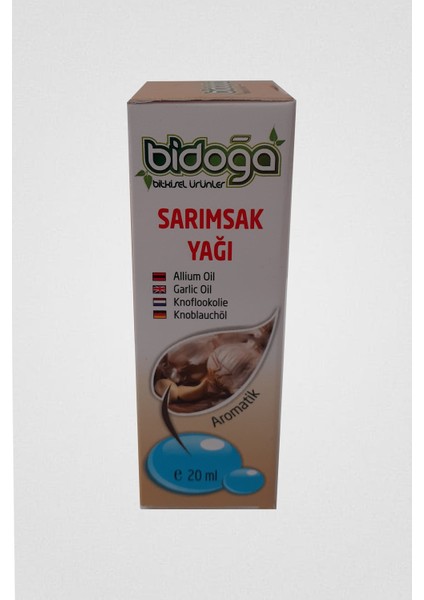 Bitkisel Ürünler Sarımsak Yağı 20 ml