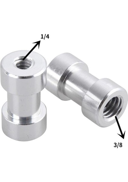 1/4 ve 3/8 Tripod Vidasını Işık Standına Dönüştürme Adaptörü