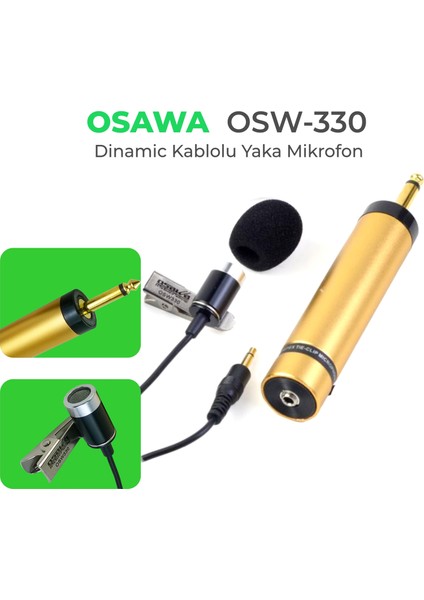 OSW-330 Kablolu Yaka Mikrofonu