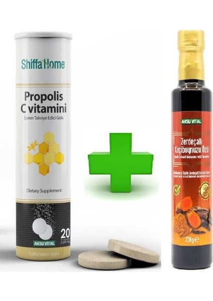 Zerdeçallı Keçiboynuzu Özü ve Propolisli C Vitamini
