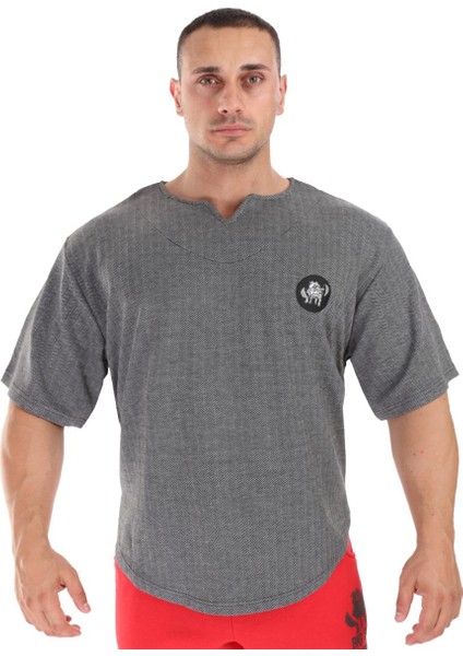 Vücut Geliştirme Rahat Kesim Antrenman T-Shirt Big Sam 3236