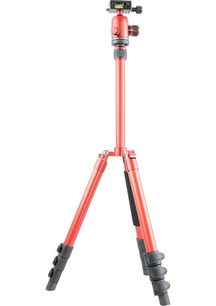 Jusıno X-423S Tripod + BS-08Q Tripod Kafası Kırmızı