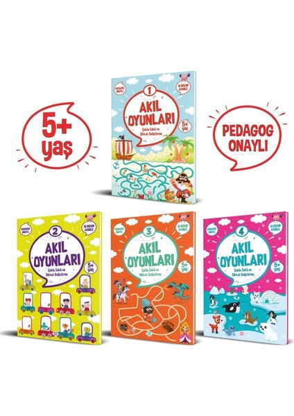 Akıl Oyunları Serisi (5+ Yaş) (4 Kitap Takım)