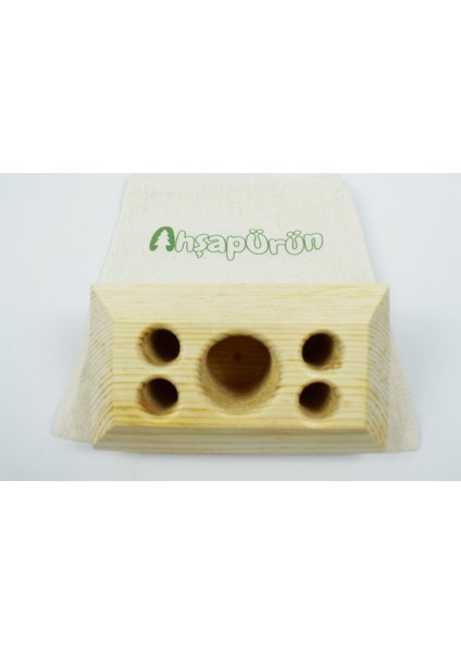 Doğal Ahşap Masaüstü Kalemlik 8n modelleri