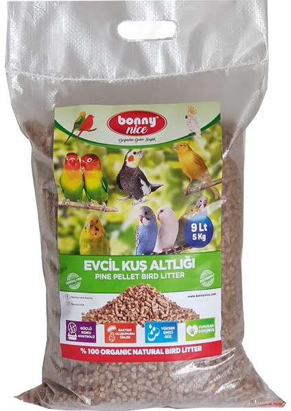 Kuş Kumu Kanarya Muhabbet Papağan Bülbül Kafes Altlığı 5 kg 10 L x 3 Paket