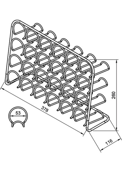 Teknotel Metal 24'lü Tuzluk Baharatlık Organizer Stand Mat Siyah MG029 fırsatları