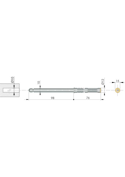 Italıana Ferramenta-Shelf Gizli Raf Tutucu 10X100MM