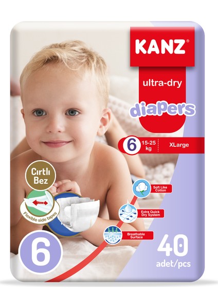 Bebek Bezi 6 Numara 40LI