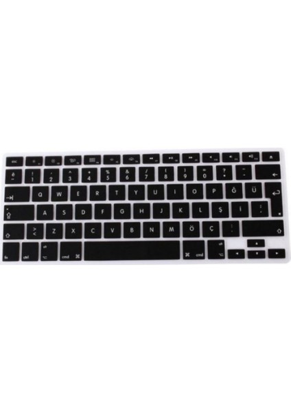 Apple Macbook Air 13 A1369 A1466 Türkçe Q Klavye Koruyucu Silikon Kılıf