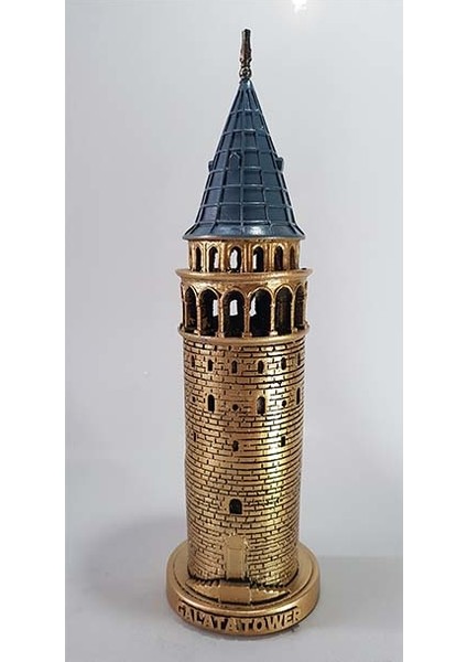 Galata Kulesi Biblo Altın Orta 29CM