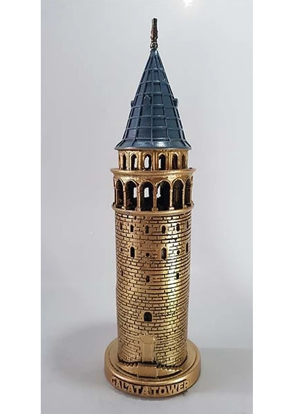 Hediye Seviyorum Galata Kulesi Biblo Altın Orta 29CM