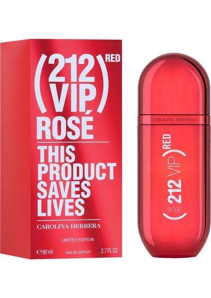 212 Vıp Rose Red Edp 80 ml Kadın Parfüm