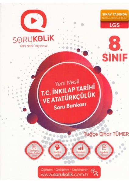 Sorukolik 8. Sınıf Lgs T.C. İnkılap Tarihi ve Atatürkçülük Soru Bankası