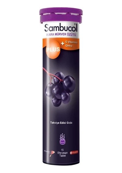 Vitamin D3 100 Tablet + Sambucol 15 Efervesan Tablet