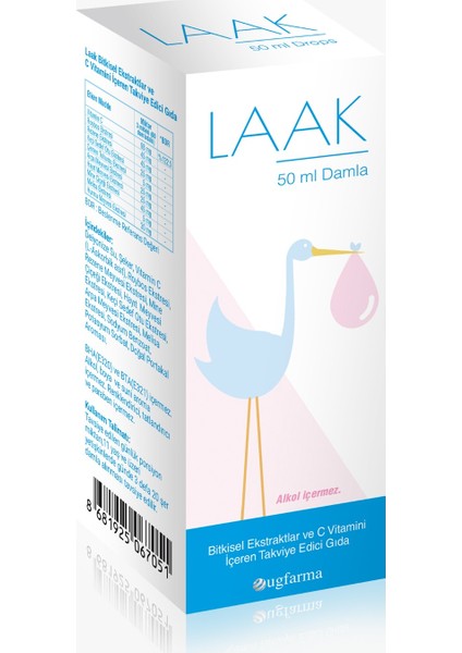 LAAK Damla 50 ml Emziren Anneler İçin