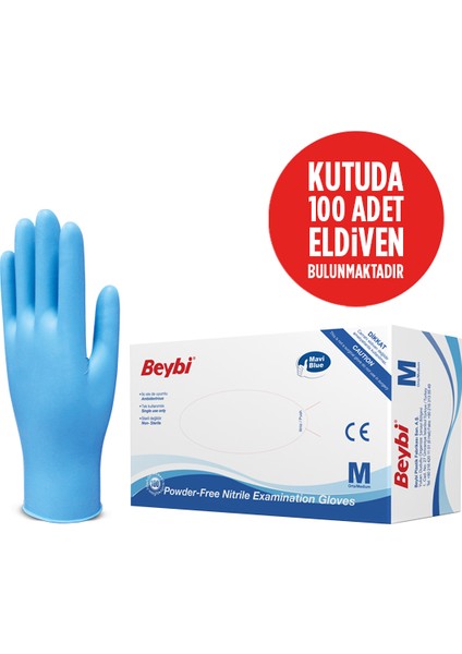 Beybı Eldiveni Nıtrıl Mavı(M)