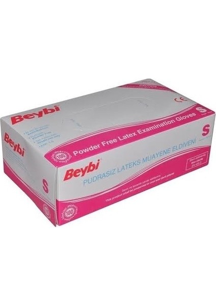 Pudrasız Lateks Eldiven 100'lü - S