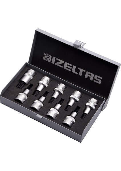 Izeltaş 1/2 Lokmalı Torx Uç Takımı 60 mm 9'lu