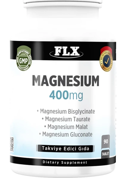 Magnezyum Magnesium Elementleri Complex 400 Mg 90 Tablet