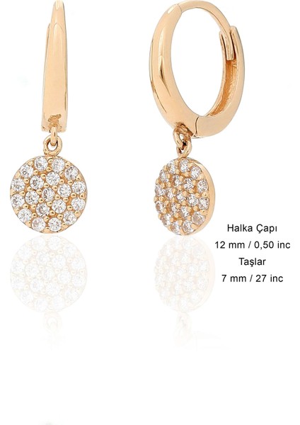 Mini Taşlı Halka Küpe fırsatları