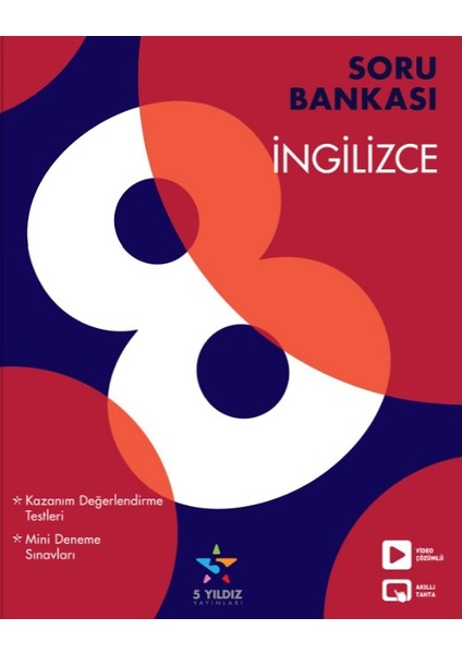 5 Yıldız Yayınları 8. Sınıf İngilizce Soru Bankası