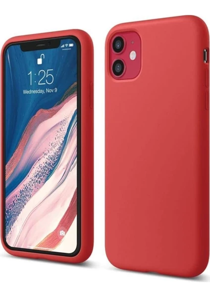 Apple iPhone Xs Max Lansman Silikon Kılıf Kırmızı