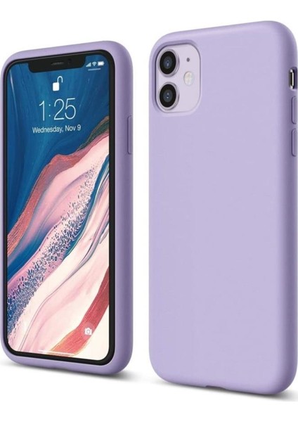 Apple iPhone 11 Lansman Silikon Kılıf Lila