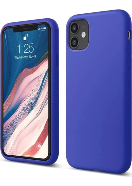 Apple iPhone 11 Lansman Silikon Kılıf Mavi