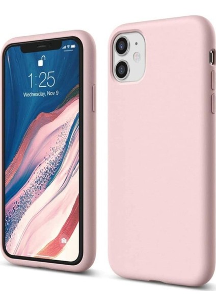 Apple iPhone Xr Lansman Silikon Kılıf Pudra