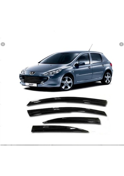 Peugeot 308 Mügen Tip Cam Rüzgarlığı Ön Arka 4'lü Sunplex indirimleri