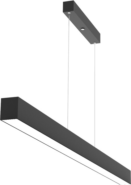 Hegza Lighting Lineer-80 (Siyah Kasa, Beyaz Işık) Ledli Modern Avize