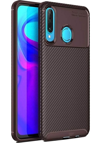 Huawei P30 Lite Karbon Desenli Negro Silikon Kılıf Kahverengi fiyatları