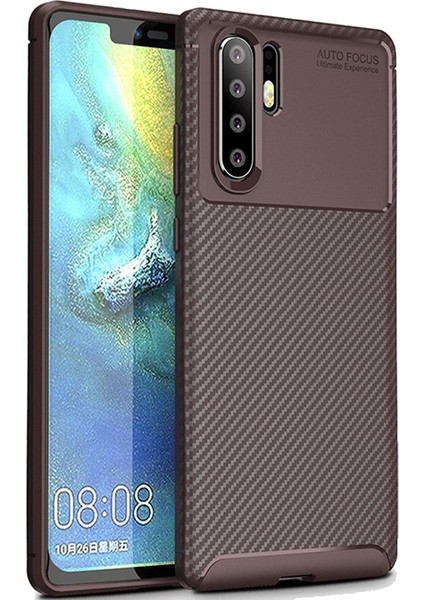 Huawei P30 Pro Karbon Desenli Negro Silikon Kılıf Kahverengi fiyatları