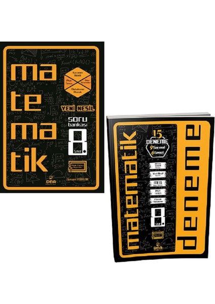8. Sınıf Matematik Soru Bankası & 15 Li Deneme