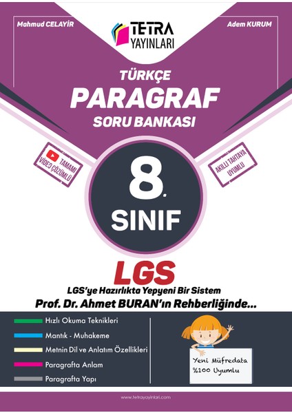 Türkçe Paragraf 8. Sınıf LGS Soru Bankası