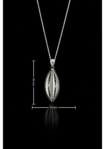 Çekik Model Telkari Gümüş Kolye fiyatları