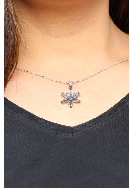 Deniz Yıldızı Model Oksitli Telkari Gümüş Kolye modelleri