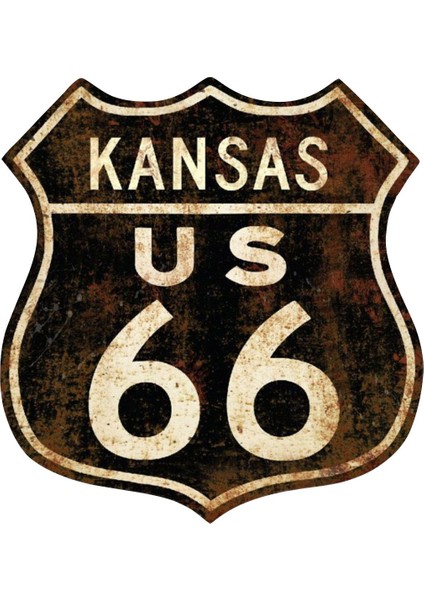 Route 66 Kansas Sticker 00386