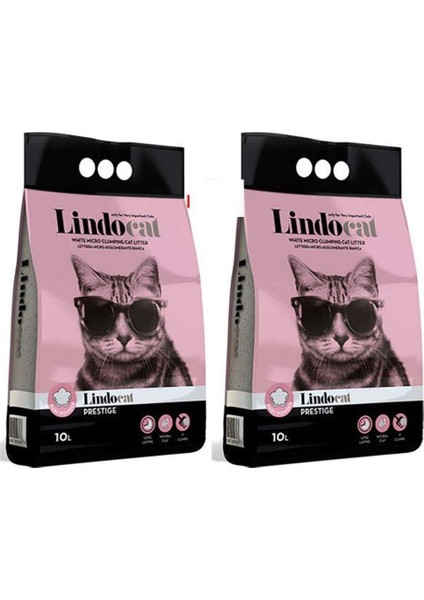 Lindo Cat Kalın Taneli Baby Powder Kedi Kumu 10LT X2 Adet