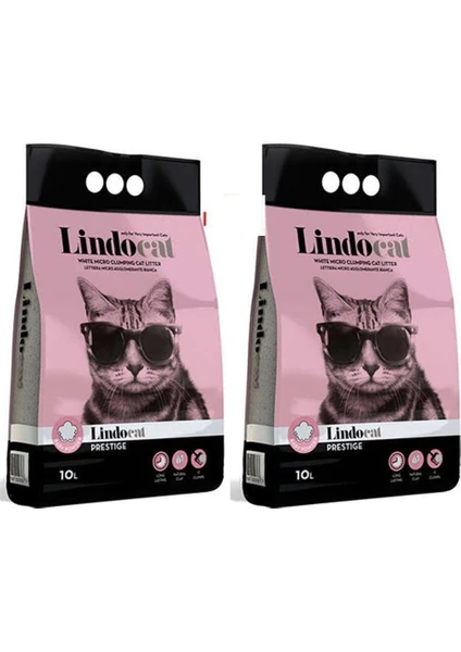 Lindo Cat Kalın Taneli Baby Powder Kedi Kumu 10LT X2 Adet